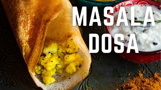 Masala Dosa - The Recipe for Amazing Light and Crispy Dosa Batter \u0026 Filling! Sanjana.Feasts