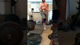 125kg(275lb) snatch, 150kg(330lb) clean and jerk