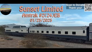 Amtrak #2 (24) Sunset Limited (11-43 x 11 (Evelyn Henry, Warren Henry)) | 01/24/2025 - 01/25/2025