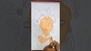 Radha rani #drawing#art #shortsvideo 🌹🌹🌹♥️♥️ short 🌹