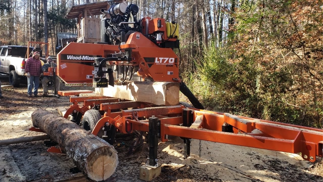 Sawmill Day: WOOD-MIZER LT70 Portable Sawmill - YouTube