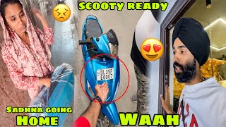 Chacha ki scooty ek dam Ready 😍 or Sadhna wapis apne ghar ja rahi hai 😣 New Suitcase aa gaya