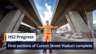 First completed sections of HS2’s Curzon Street Station viaduct