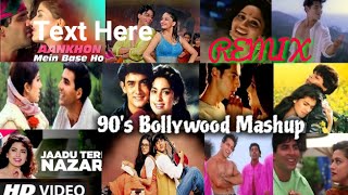 90's Bollywood Romantic Songs Mashup|DJ REMIX | (S.R.R.BROOO)Evergreen 90's Bollywood Songs |