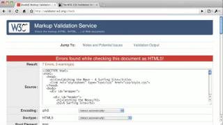 HTML & CSS: Technology: Validation