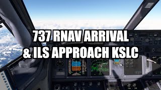 Boeing 737 Approach Tutorials: RNAV Arrival \u0026 ILS Approach 34R KSLC | PMDG