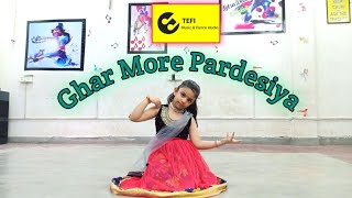 Ghar More Pardesiya Dance | Kalank | Shreya & Vaishali | Pritam | Amitabh |TEFI Music & Dance Studio