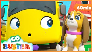 Buster Saves the Puppy | +1 Hour of Go Buster Baby Cartoons! | Kids Video | ABCs and 123s