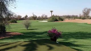 Eagleturf golf course in UAE. Nine holes a world first water-less competition golf course