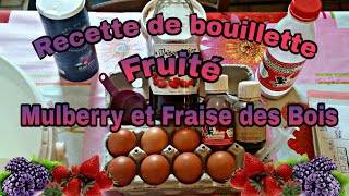 Pêche à la carpe : Recette de bouillette maison fruité  Mulberry et Fraise des bois