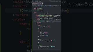 jQuery fade In Method | jQuery Tutorial #jquery #jquerytutorial #html #shorts