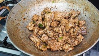 Black Pepper Dry Chicken | Restaurant Style Recipe