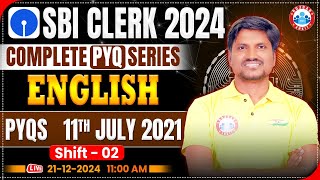 SBI Clerk 2024 | SBI Clerk English Previous Year Papers | SBI PYQ Series | English by RK Mehto Sir