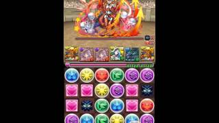 パズドラ　第２１回チャレンジダンジョン！「lv１０ノーコン」ラードラPT