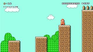 The Windy Height's by Hardhelmet 🍄 Super Mario Maker ✹Wii U✹ #ayi