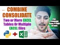Consolidate data in excel #python #excelautomation