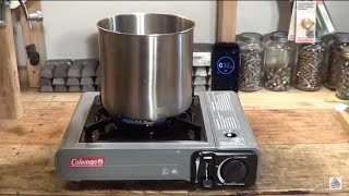 Coleman butane single burner stove boil test