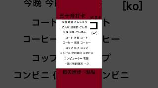 日語五十音 | N5單字