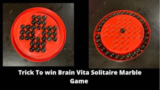 How to Win Brain Vita Solitaire Marble Game || step by step trick to solve marble puzzle