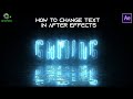 How To Change The Text In After Effects | Saber Plugin