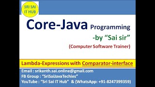Java Lambda Expression with Comparator interface #321||Java Lambda Functions||Java Anonymous Methods