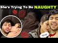 SHRUTI Is Trying To Be NAUGHTY 🫠💋| Tusharshrutivlogs #romantic #funny