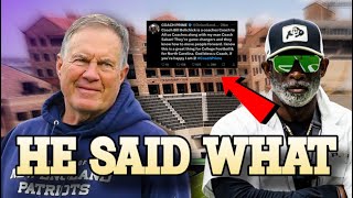 🚨Coach Prime Is Going VIRAL After Saying This About New College Coach Bill Belichick ‼️