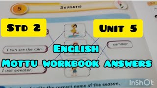 Std 2 Unit 5 Seasons /English mottu workbook answers /Ennum Ezhuthum