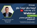 ¡Estamos en vivo! #WebinarGratuito sobre ¿Cómo planificar un proyecto?