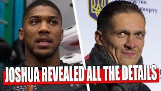 Anthony Joshua REVEALED ALL THE DETAILS OF THE FIGHT WITH Alexander Usyk /Tyson Fury DECEIVED Wilder