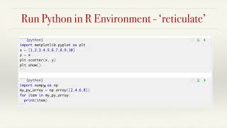 How to run python in R using reticulate