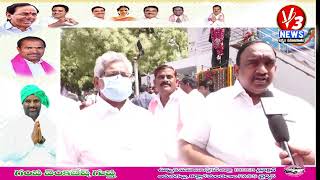 ఏమౌతాడు Husnabad TRS MLA Vodithala Satish Kumar In Delhi KCR Raitu Nirasana Deeksha||Sureshdandu||V3