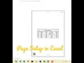 Page Setup in ms excel | advance excel tutorial | Excel Sheet Page Setup