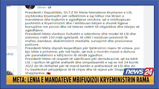 Kryemadhi i kërkoi falje, Meta e falenderon: Më 24 korrik 2022 rikthehem të marr kartën e...