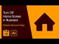 Turn Off Home Screen in Illustrator (Disable Welcome Page)