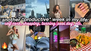 week in my life: getting out the house, self care, tanning, mom & aria came!! | alyssa howard 💗