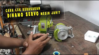 CARA TEST KERUSAKAN MOTOR SERVO MESIN JAHIT