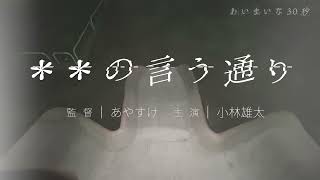 【30秒でも怖い短編ホラー】「＊＊の言う通り」あいまいな30秒#105