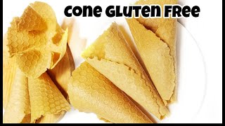 Cone Gluten Free | Cone es krim gluten free | cone homemade  renyah