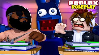 LES PIRES ELEVES ENFERMÉS dans L'ÉCOLE avec un LAPIN FOU ! (ROBLOX MO'S ACADEMY ROLEPLAY)