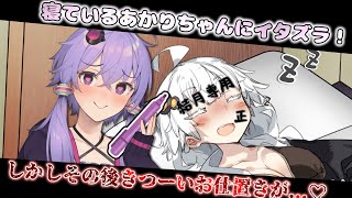 寝ているあかりちゃんにイタズラしたゆかりさんの末路♡【VOICEROID劇場】