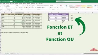 Excel - fonction (ET) \u0026 fonction (OU)