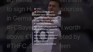 Harry Kane to Bayern Munich Bid Accepted #shorts