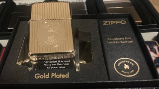 Unboxing 2021 Founders Day Gold Plated Zippo Australia