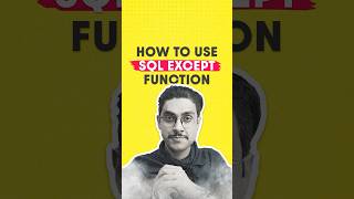 SQL EXCEPT Function Explained with Examples | SQL Tutorial #sqltutorial