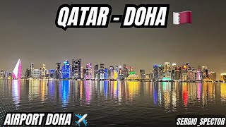 Ovako izgleda grad DOHA noću, obilazak aerodroma u Dohi u Katru #doha #qatar #airport