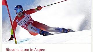 Ski Alpin Men's giant Slalom Aspen 2.run Highlights 2024