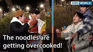 The noodles are getting overcooked! (2 Days & 1 Night Season 4 Ep.123-6) | KBS WORLD TV 220508