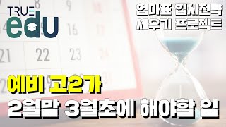 예비 고2가 2월말 3월초에 해야 할 일! [엄마표 입시전략 세우기 프로젝트]