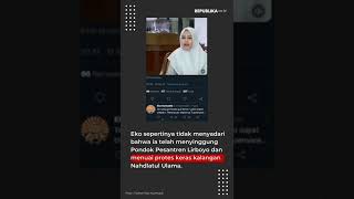 Eko Kunthadi DIKECAM Pasca Dianggap HINA Ustazah Ponpes Lirboyo #shorts #kecam #ponpes